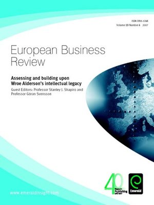 cover image of European Business Review, Volume 19, Issue 6